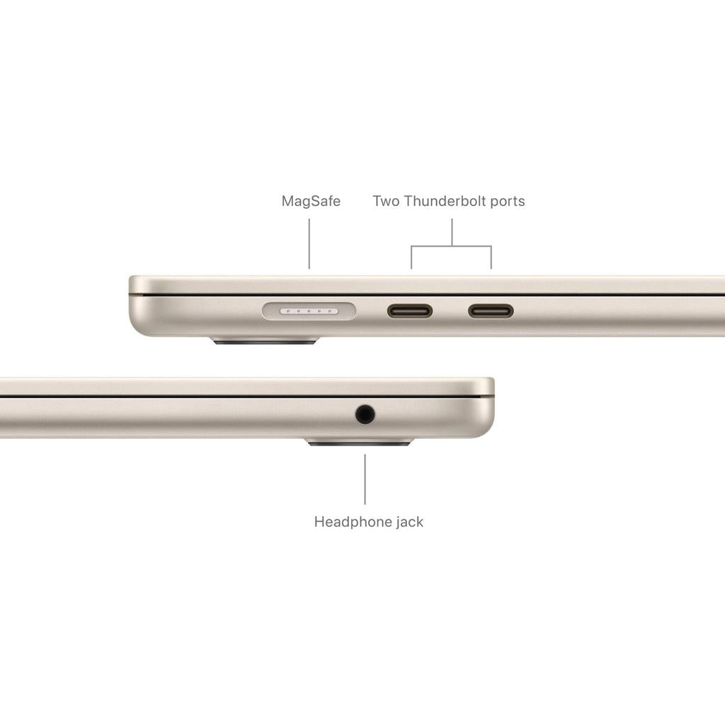 MacBook Air 13-inch (2024) - Apple M3 8-core and 8-core GPU - 8GB RAM - SSD 256GB - Standard display - QWERTY - English