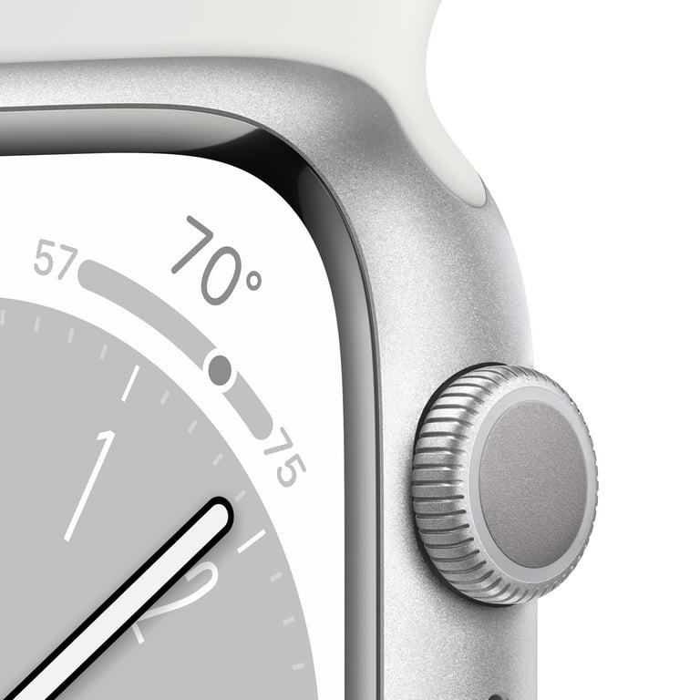 Apple Watch Series 9 (2023) GPS + Cellular 41 mm - Aluminium Silver - Sport band White