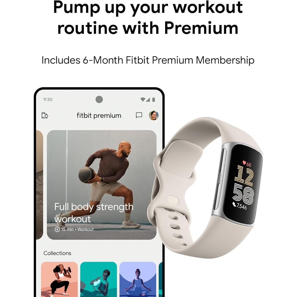 Fitbit Charge 6 Bluetooth 38 mm - Silver