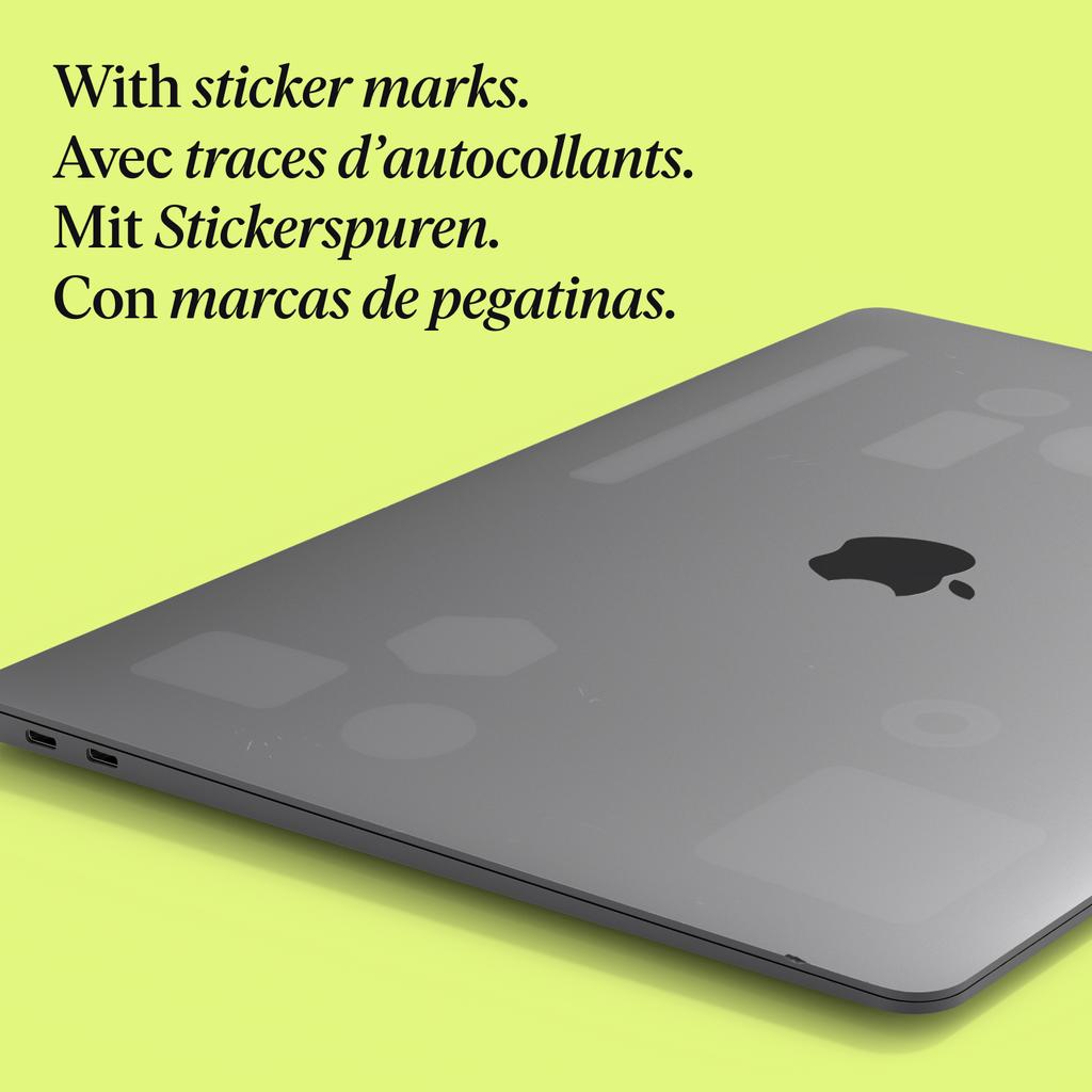 MacBook Pro With sticker marks 16-inch (2023) - Apple M2 Pro 12-core and 19-core GPU - 32GB RAM - SSD 512GB - Standard display - QWERTY - English