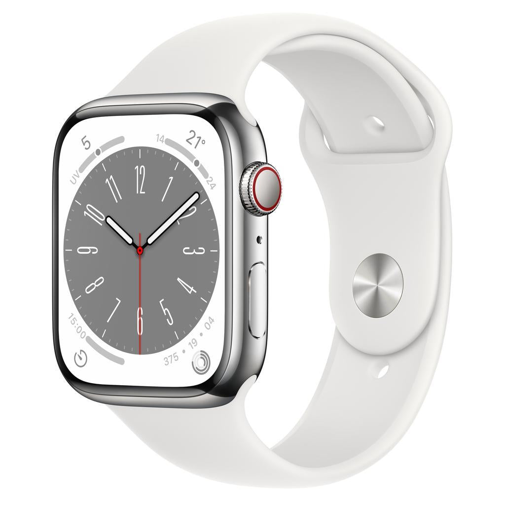 Apple Watch Series 8 (2022) GPS + Cellular 45 mm - Stainless steel Silver