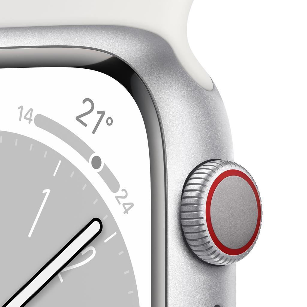 Apple Watch Series 8 (2022) GPS + Cellular 45 mm - Stainless steel Silver