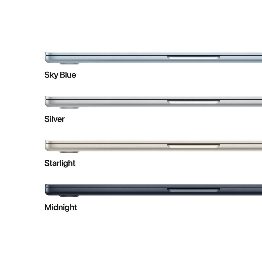 MacBook Air 13-inch (2025) - Apple M4 10-core and 8-core GPU - 16GB RAM - SSD 256GB - Standard display - QWERTY - English