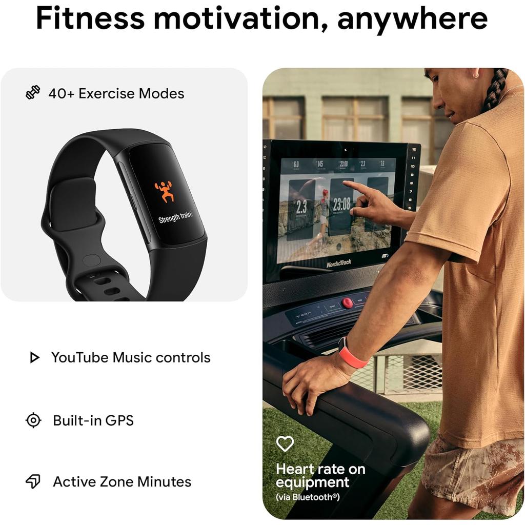 Fitbit Charge 6 Bluetooth 38 mm - Black