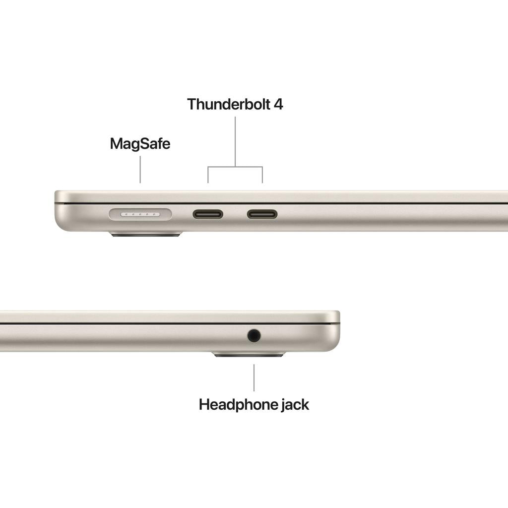 MacBook Air 13-inch (2025) - Apple M4 10-core and 8-core GPU - 16GB RAM - SSD 256GB - Standard display - QWERTY - English