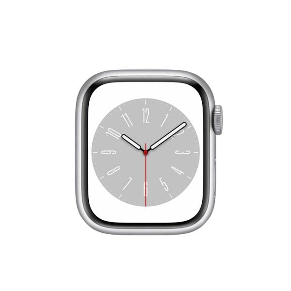 Apple Watch Series 9 (2023) GPS + Cellular 41 mm - Aluminium Silver - Sport band White
