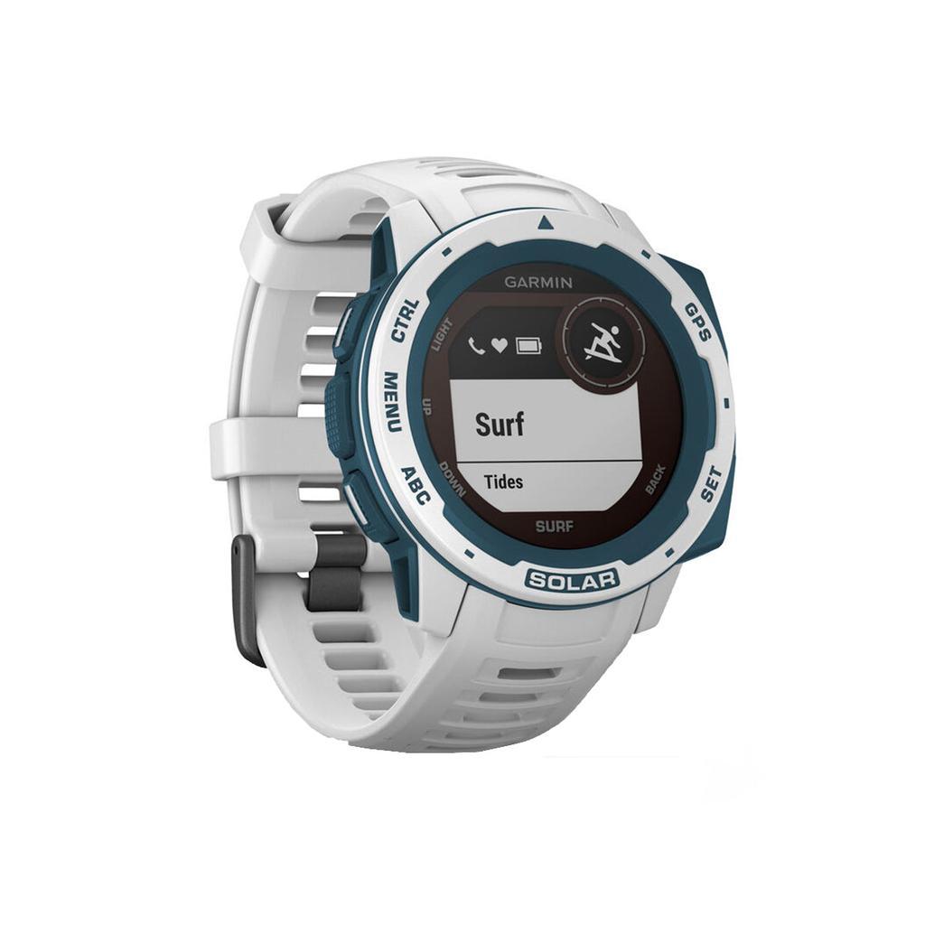 Smart Watch Garmin HR GPS Instinct Solar Surf Cloudbreak - White/Blue