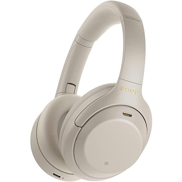 Sony WH-1000XM4 noise-Cancelling wireless Headphones with microphone - Silver