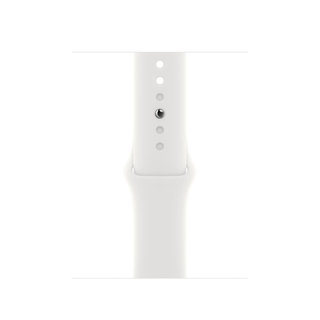 Apple Watch Series 8 (2022) GPS 41 mm - Aluminium Silver - Sport band White