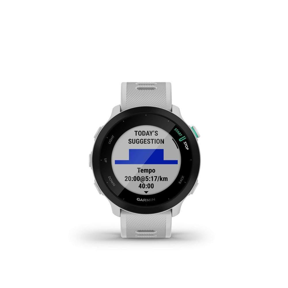 Smart Watch Garmin HR GPS Forerunner 55 - White