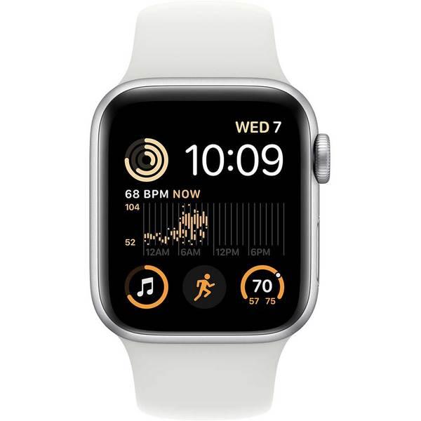 Apple Watch Series SE 2 (2022) GPS + Cellular 40 mm - Aluminium Silver - Sport band White