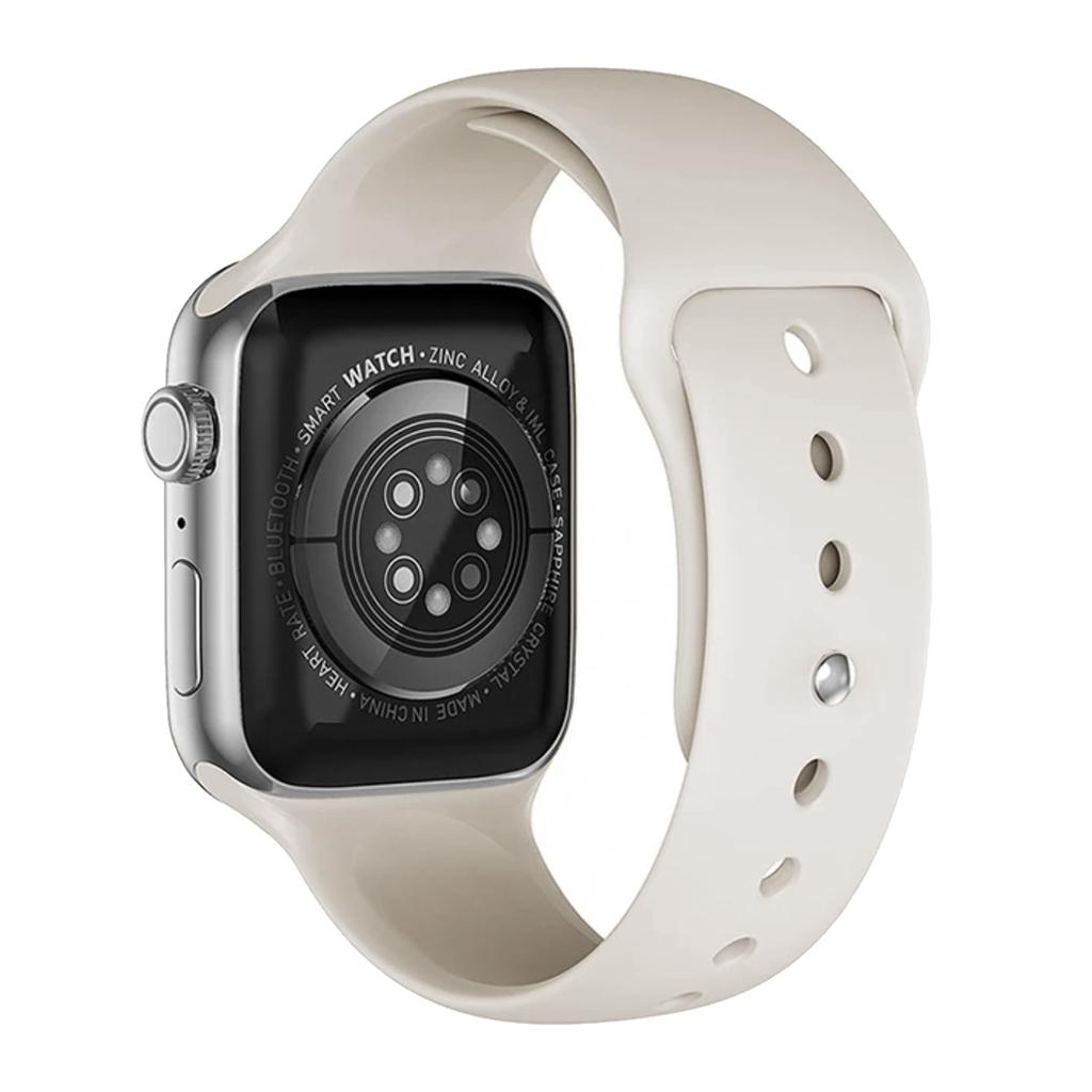 Apple Watch Series 10 (2024) GPS 46 mm - Aluminium Silver - Sport band White