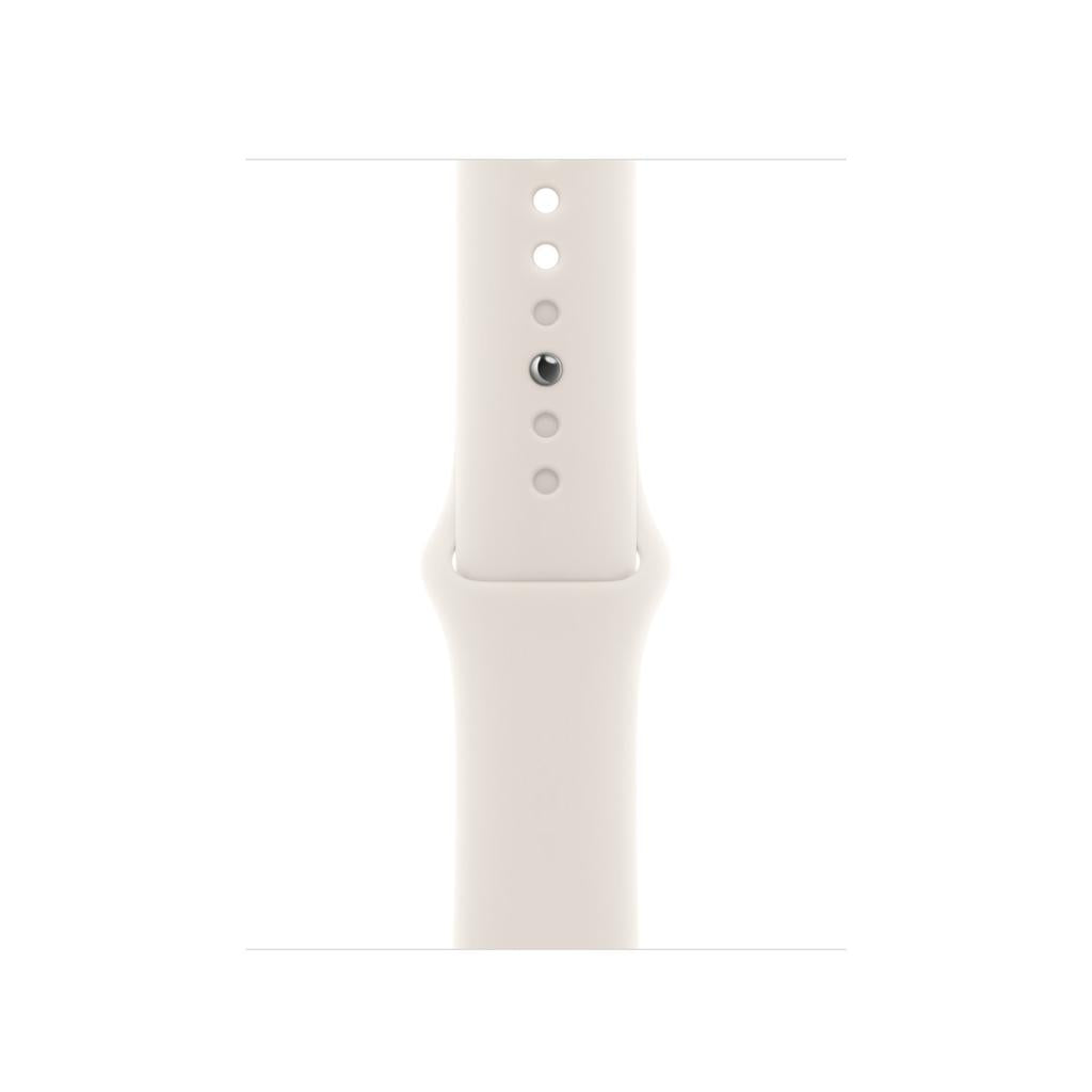 Apple Watch Series 10 (2024) GPS 46 mm - Aluminium Silver - Sport band White