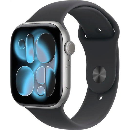 Apple Watch (2025) GPS 42 mm - Aluminium Space Gray - Sport band Black