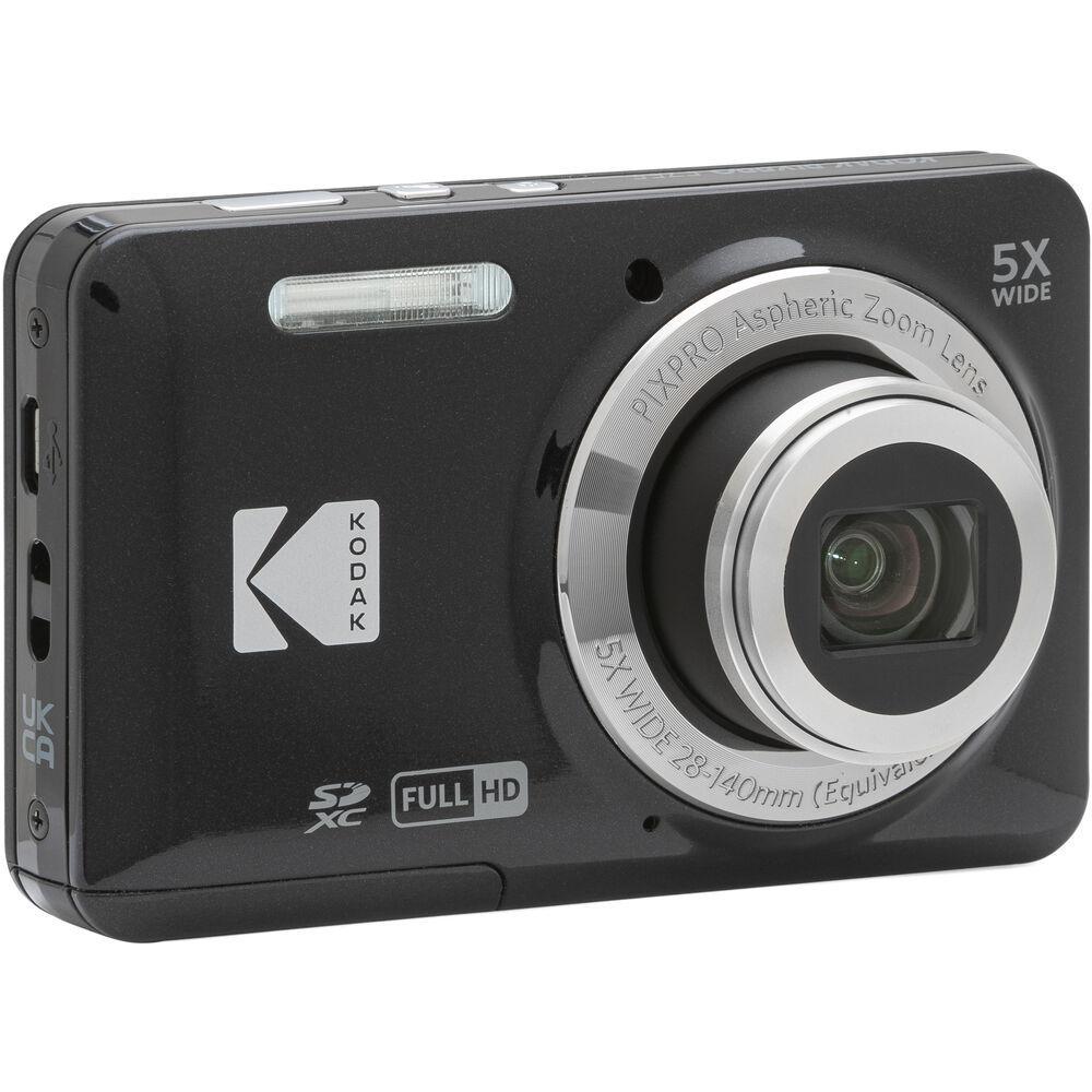 Compact Pixpro FZ55 - Black + Kodak Pixpro Aspheric Zoom Lens 5X Wide 28-140mm f/3.9-6.3 f/3.9-6.3