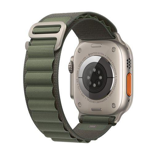 Apple Watch Ultra (2022) GPS + Cellular 49 mm - Titanium Natural Titanium - Alpine loop Green