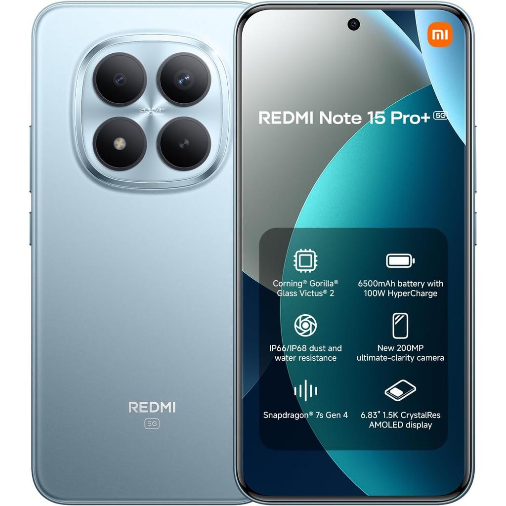Xiaomi Redmi Note 15 Pro+ 512GB - Blue - Unlocked