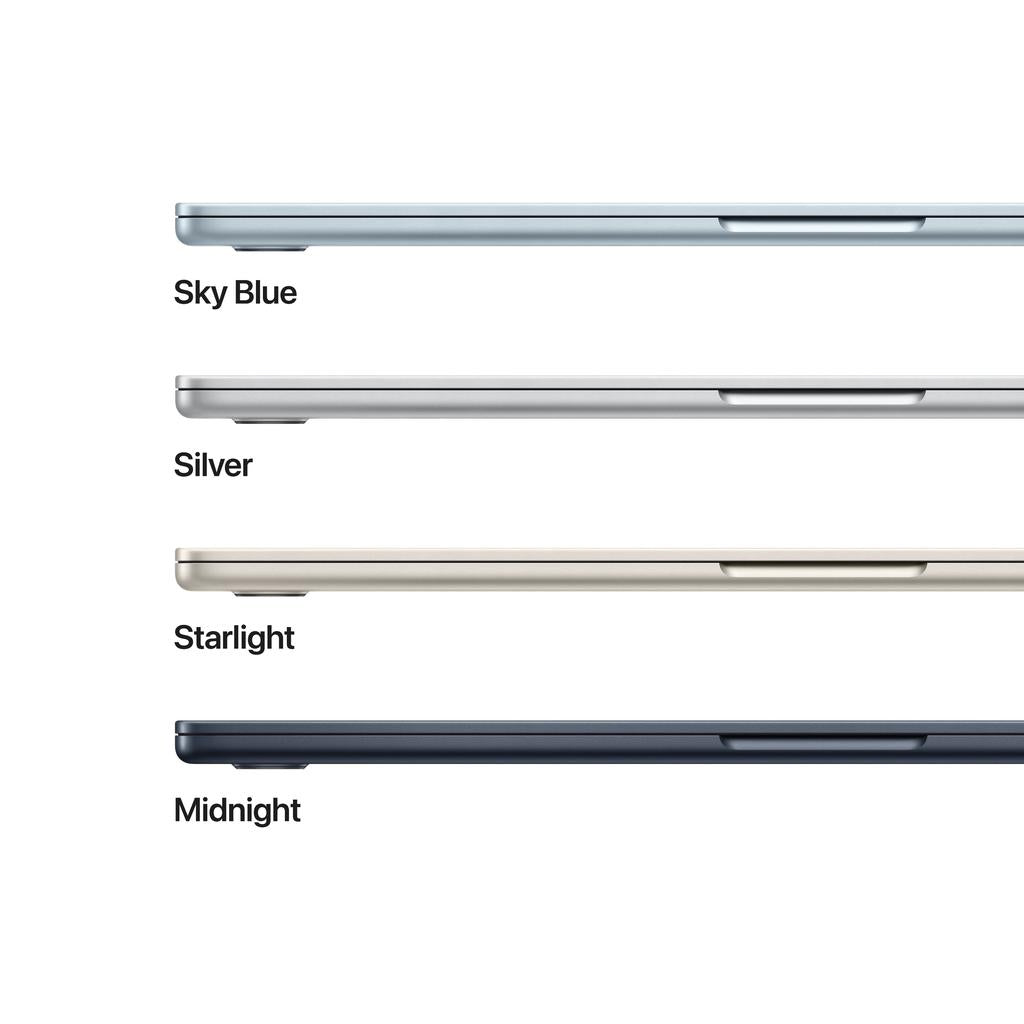 MacBook Air 15-inch (2025) - Apple M4 10-core and 10-core GPU - 16GB RAM - SSD 512GB - Standard display - QWERTY - English