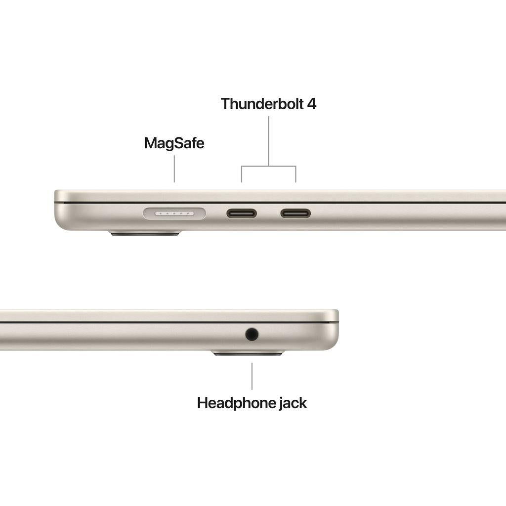 MacBook Air 15-inch (2025) - Apple M4 10-core and 10-core GPU - 16GB RAM - SSD 512GB - Standard display - QWERTY - English