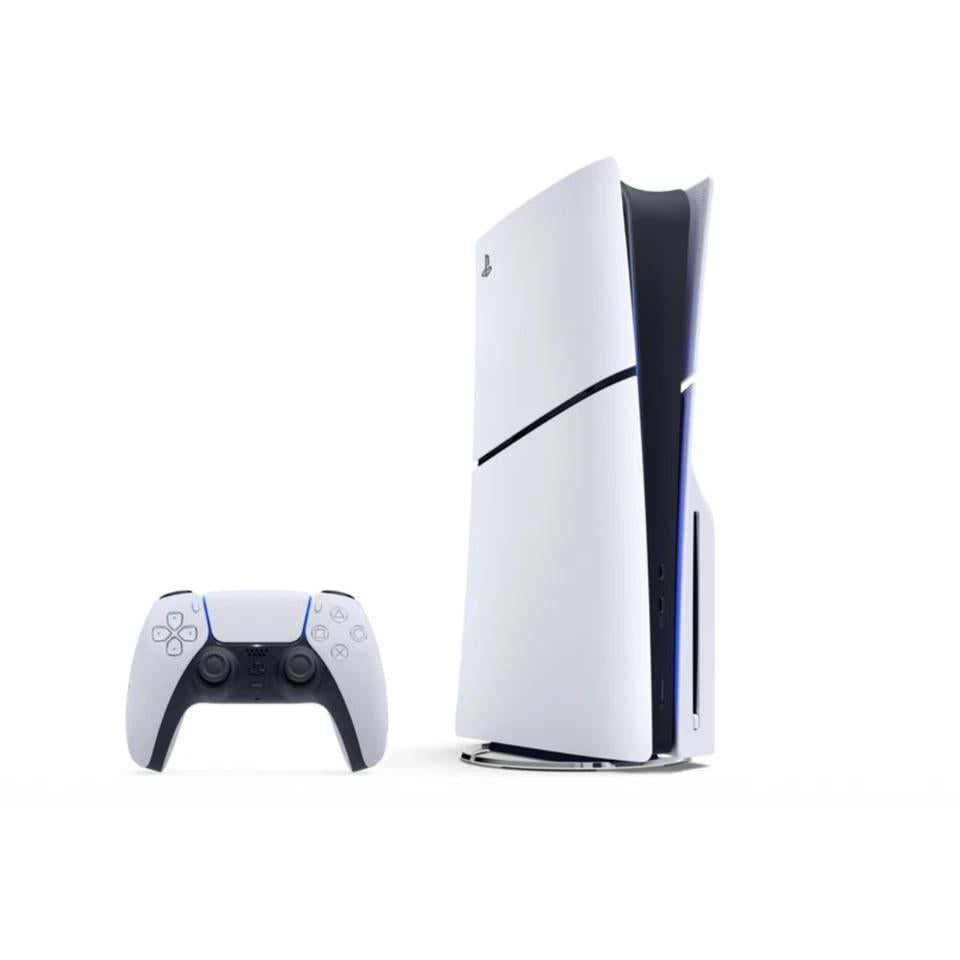 PlayStation 5 1000GB - White - Limited edition Sony PS5 Disc Edition 1TB Console 4K Gaming Ultra HD Blu-Ray Wi-Fi