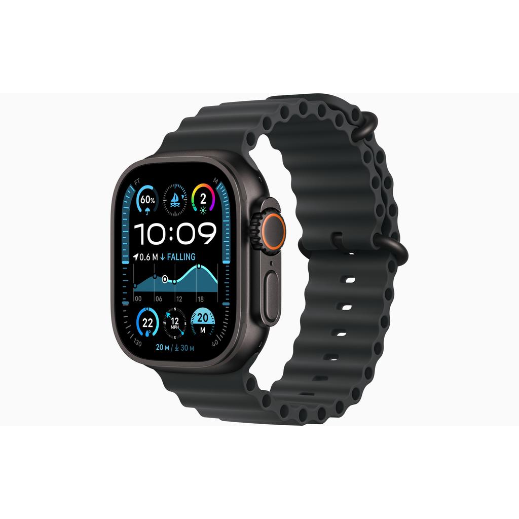 Apple Watch Ultra 2 (2024) GPS + Cellular 49 mm - Titanium Black - Ocean band Black
