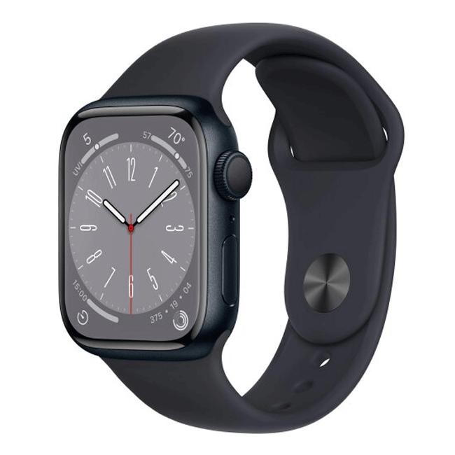 Apple Watch Series 8 (2022) GPS + Cellular 41 mm - Aluminium Midnight - Sport band Midnight