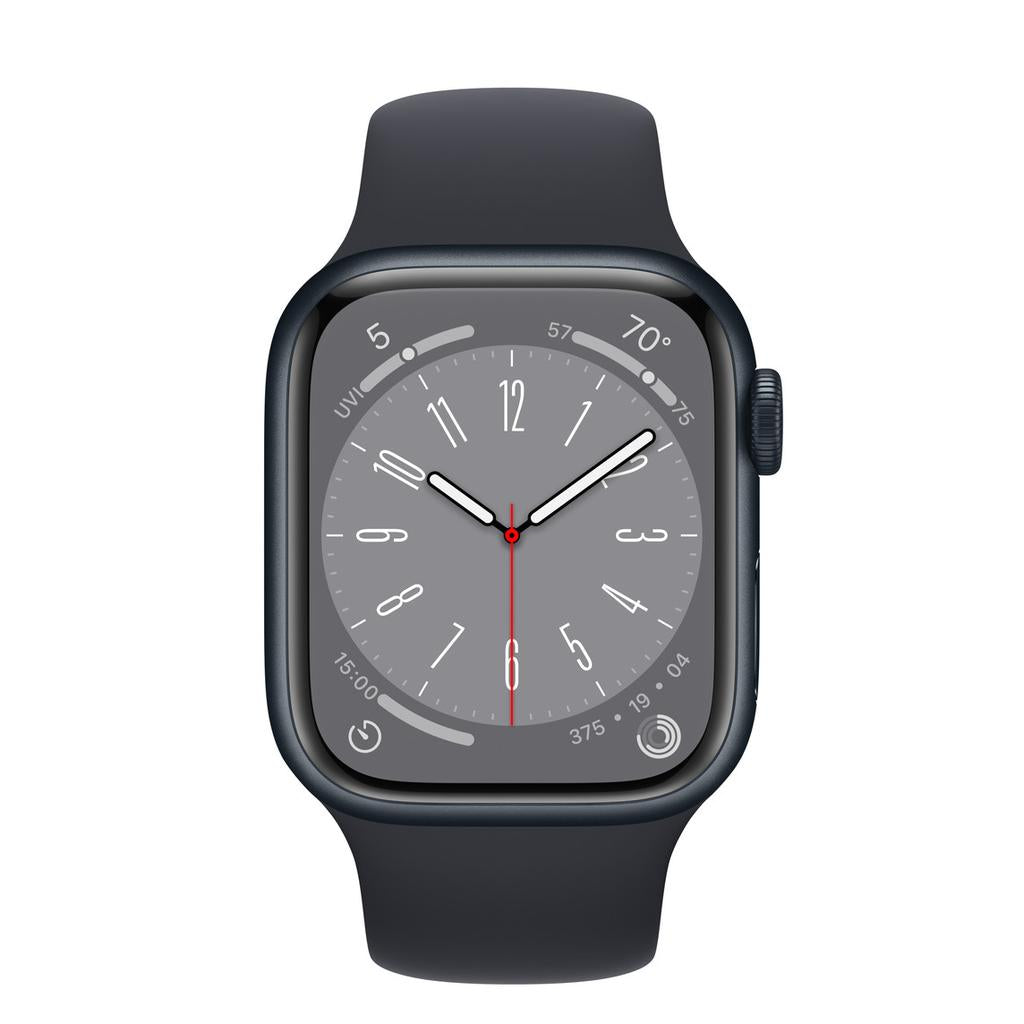 Apple Watch Series 8 (2022) GPS + Cellular 41 mm - Aluminium Midnight - Sport band Midnight