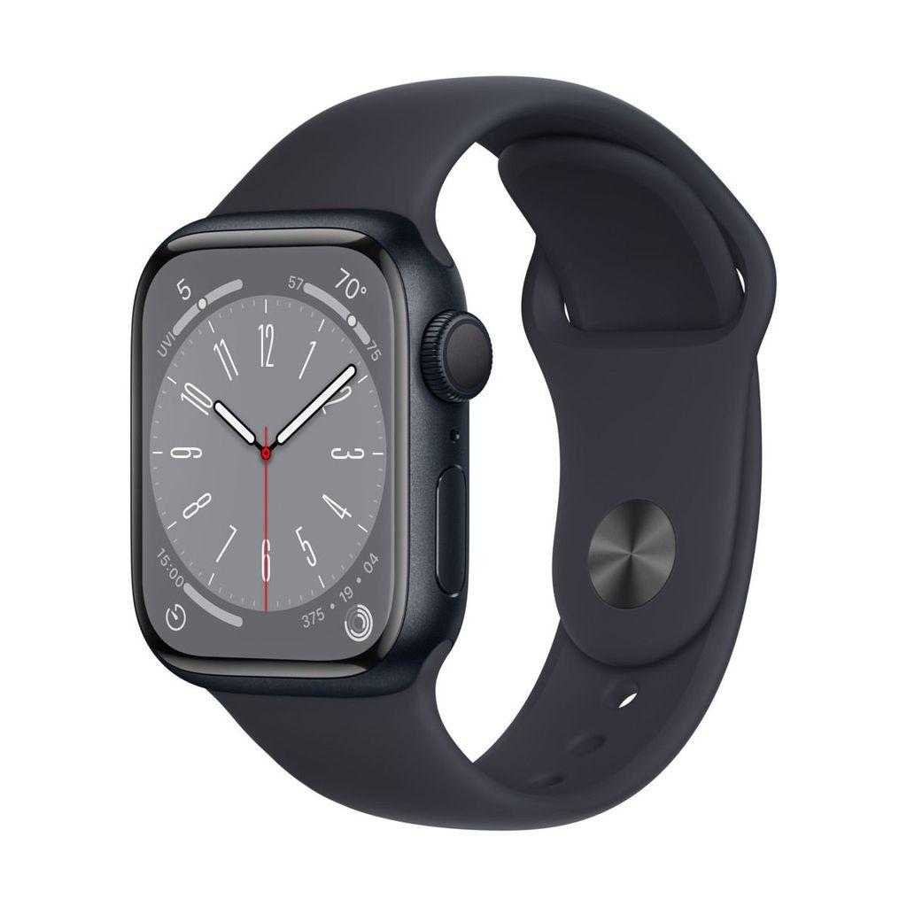 Apple Watch Series 8 (2022) GPS + Cellular 41 mm - Aluminium Midnight - Sport band Midnight
