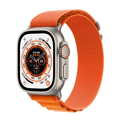 Apple Watch Ultra 2 (2023) GPS + Cellular 49 mm - Titanium Natural Titanium - Alpine loop Orange
