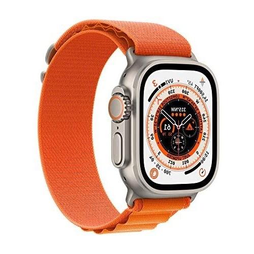 Apple Watch Ultra 2 (2023) GPS + Cellular 49 mm - Titanium Natural Titanium - Alpine loop Orange