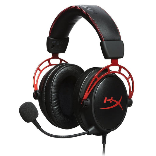 Hyperx Cloud Alpha noise-Cancelling gaming wired Headphones with microphone - Red/Black
