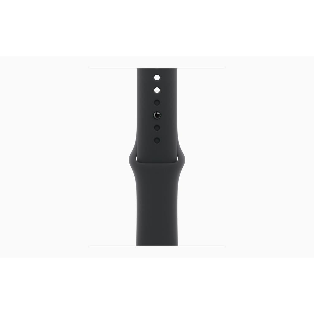 Apple Watch (2025) GPS 42 mm - Aluminium Silver - Sport band Black