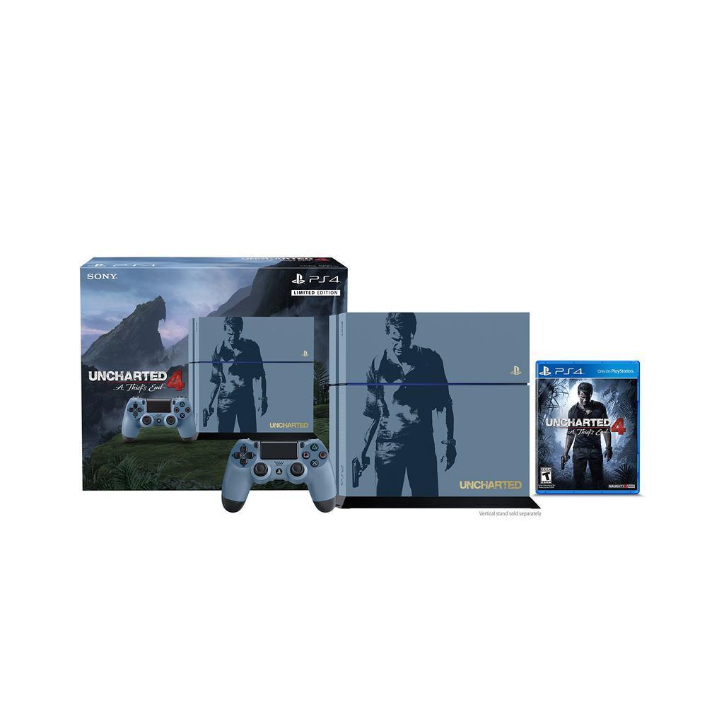 PlayStation 4 1000GB - Blue - Limited edition Uncharted 4 + Uncharted 4